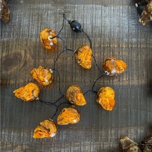 NWT Brown Halloween Led Skull Necklaces 12 pack String Light Necklaces